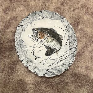 Vintage Shapes of Clay by Stan Langtwait. Fish Wall Plaque